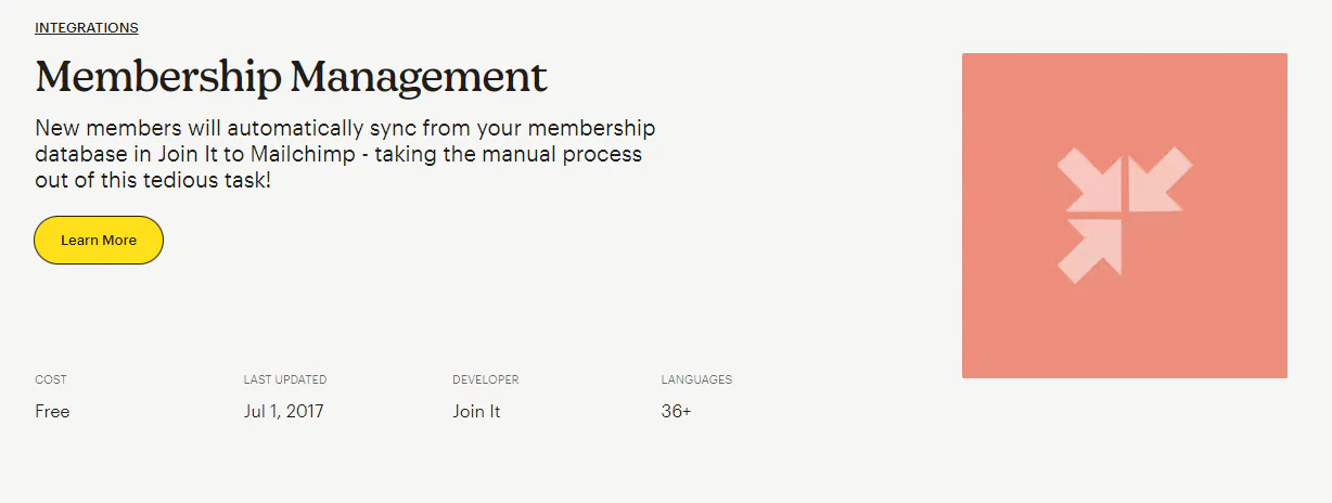 Mailchimp Integration with Join It