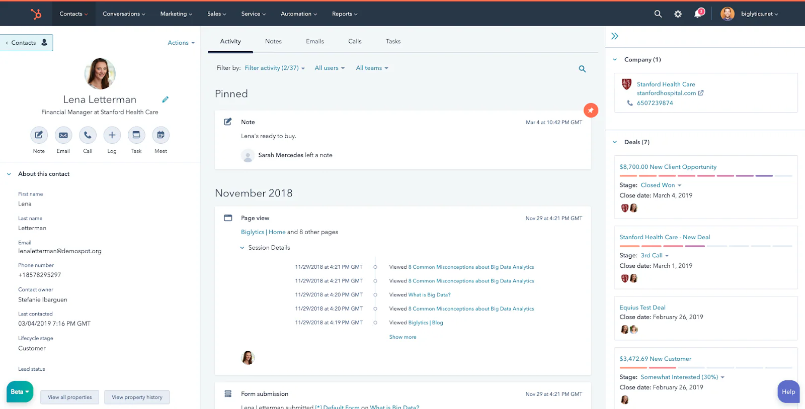 Hubspot marketing automation