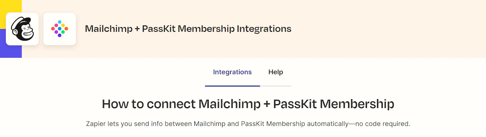 Zapier integration with PassKit