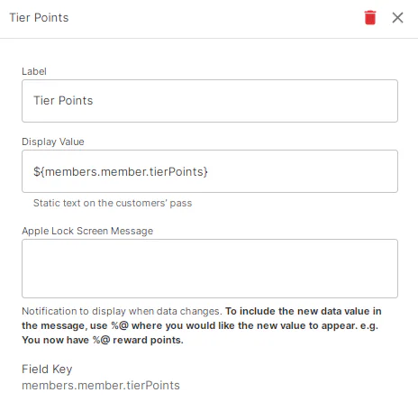 membership tier points
