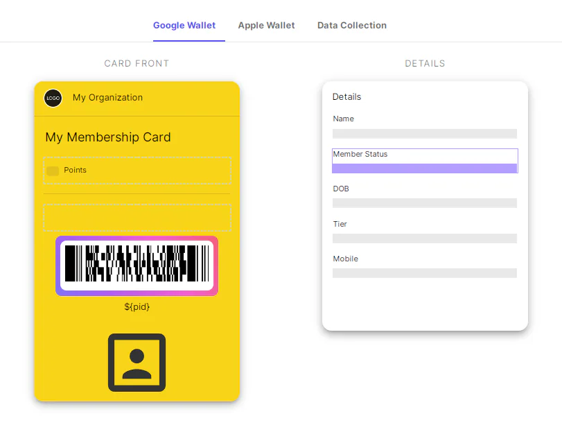 design mobile membership card