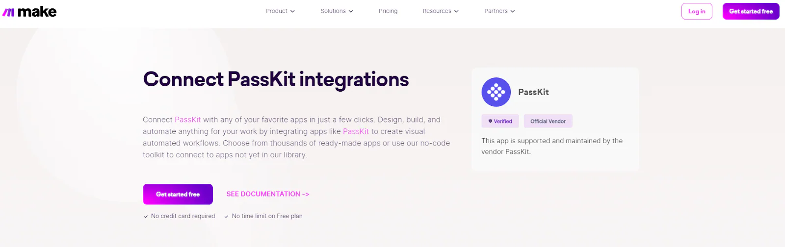 Make no code integration