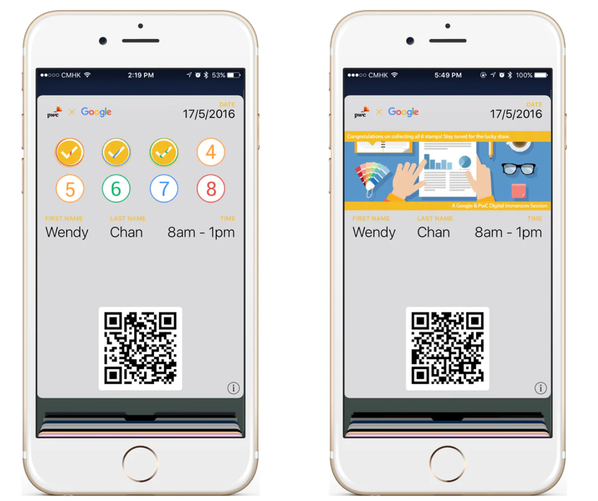 PassKit event gamification example 3