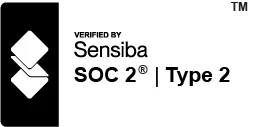 Sensiba SOC 2 Type 2 certification badge