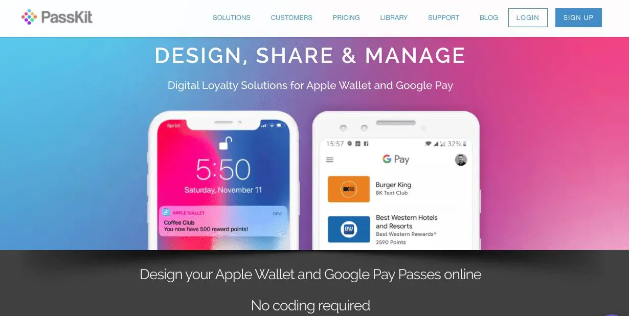 PassKit customer loyalty software