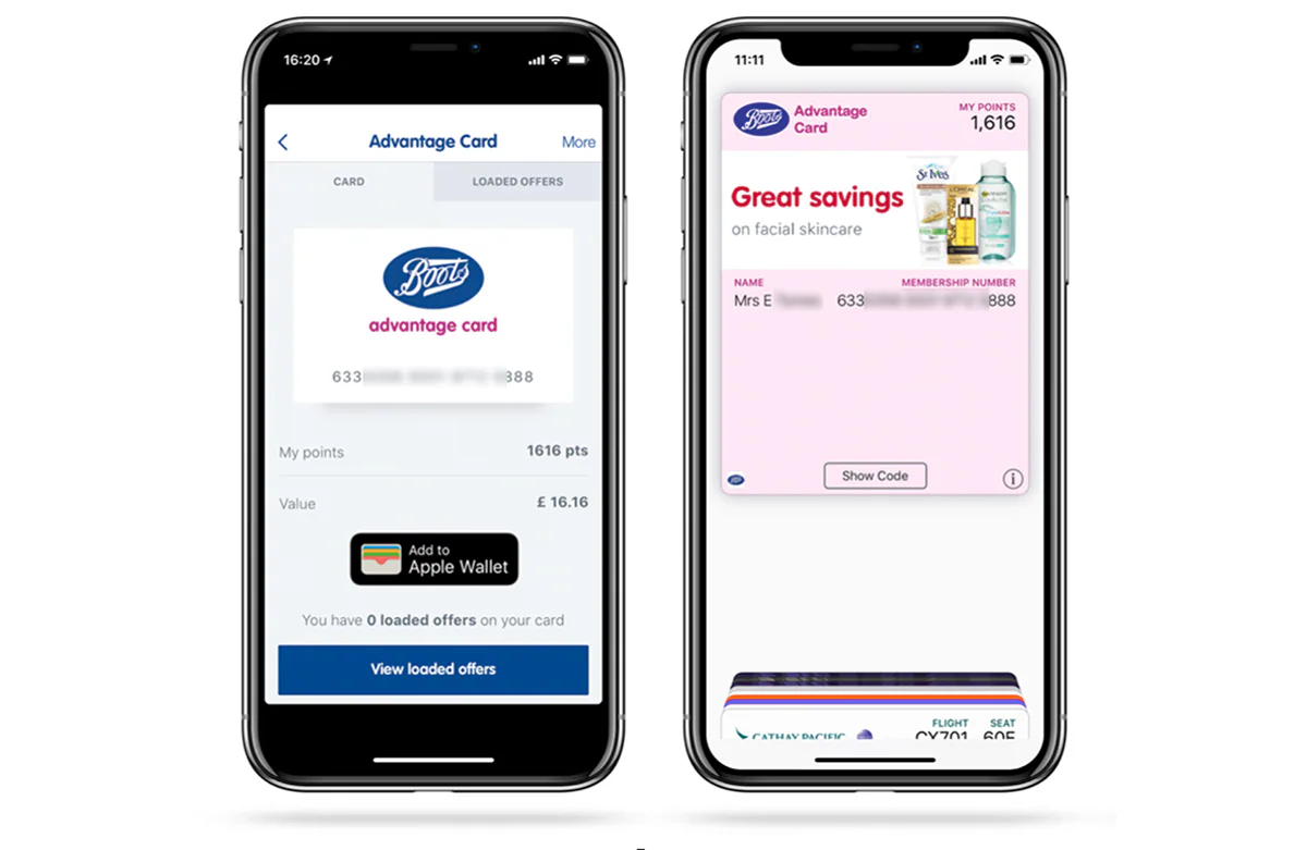 From within an iOS app the pass will load into Apple Wallet automatically.