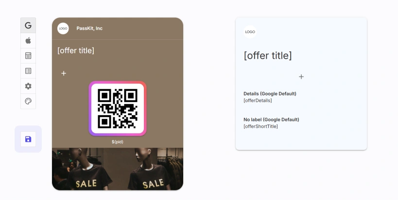 Designing a QR code coupon