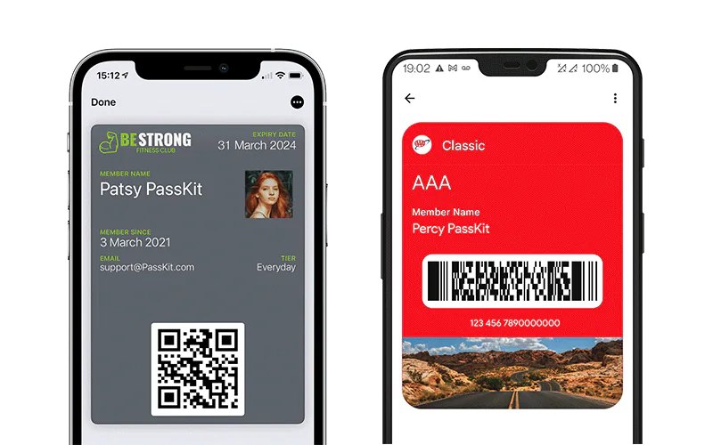 QR code membership card