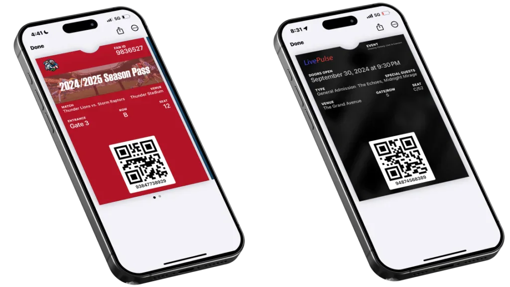 QR code ticketing
