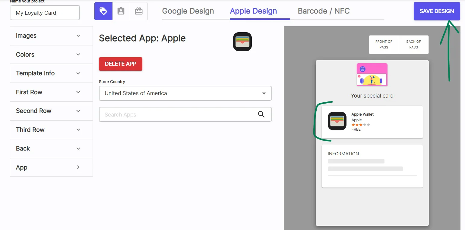 PassKit associated app preview