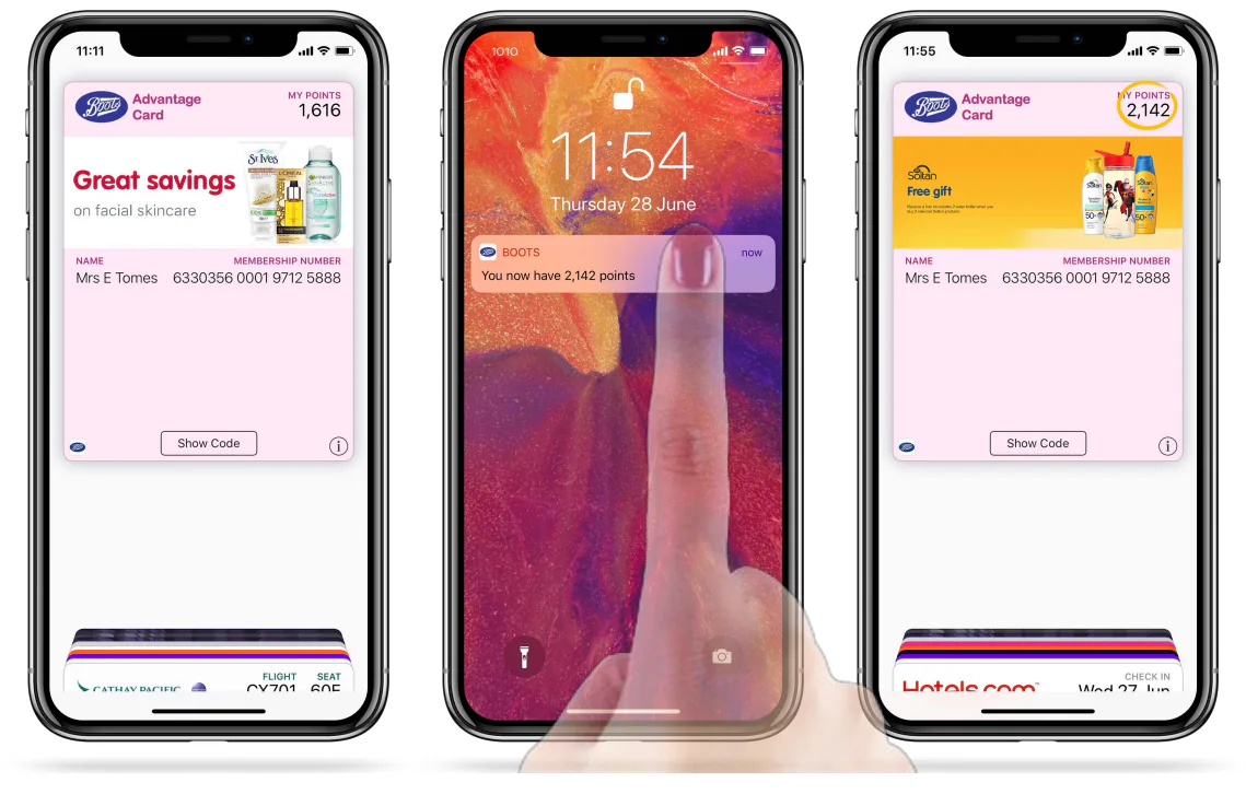 PassKit digital loyalty card example