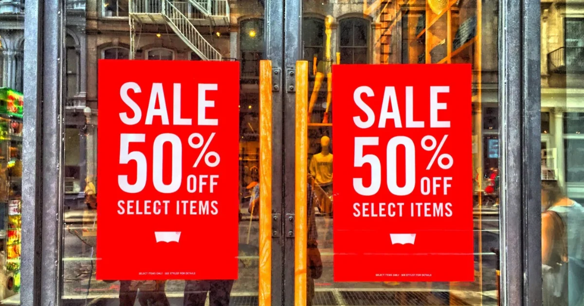 retail marketing discount example
