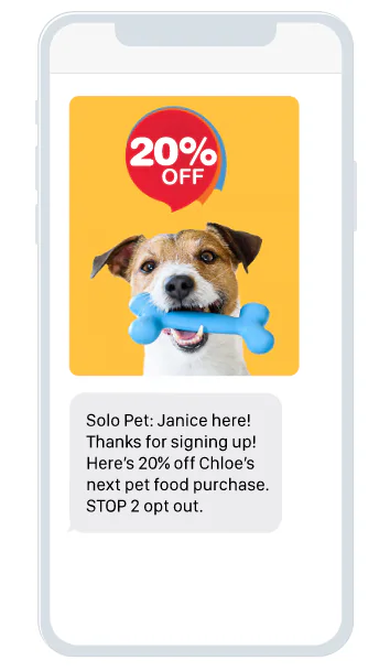 texting loyalty example