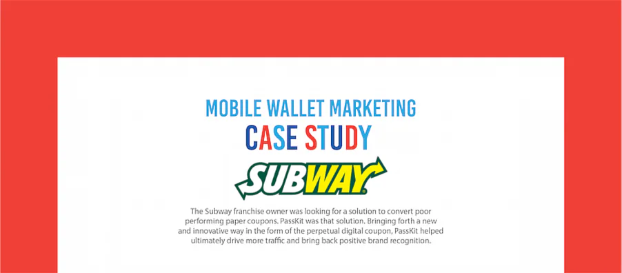 Subway mobile wallet coupon case study 1