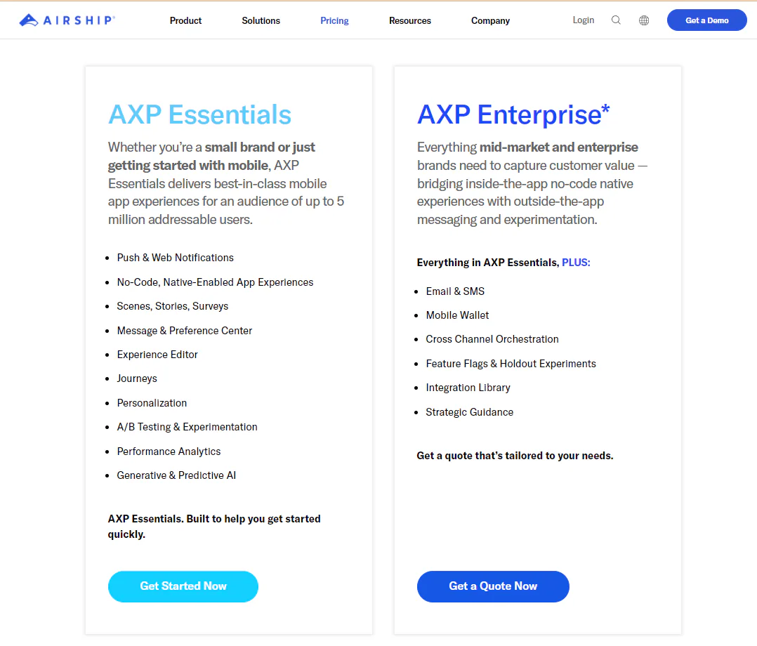 Airship pricing