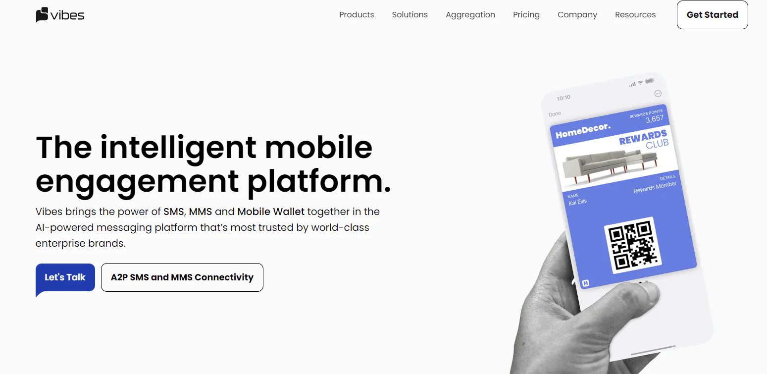 Vibes customer engagement platform