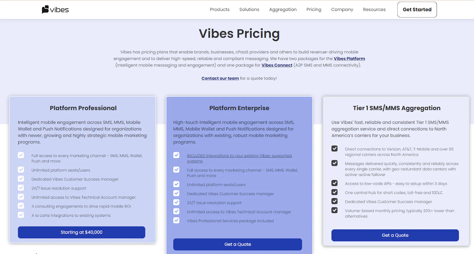 Vibes pricing