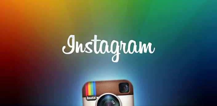 Instagram logo against a multicolored background