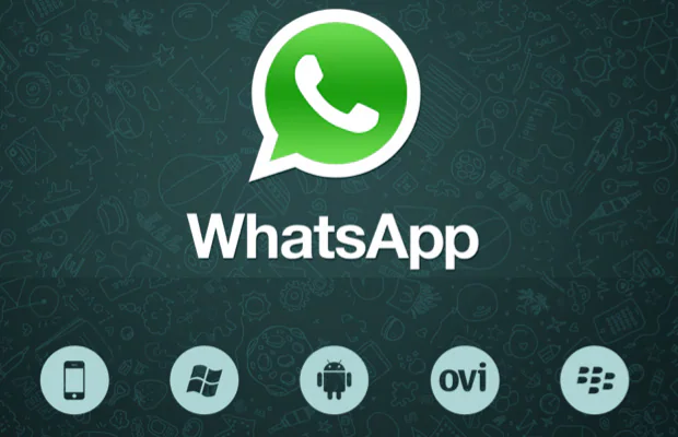 WhatsApp logo with supported mobile platform icons