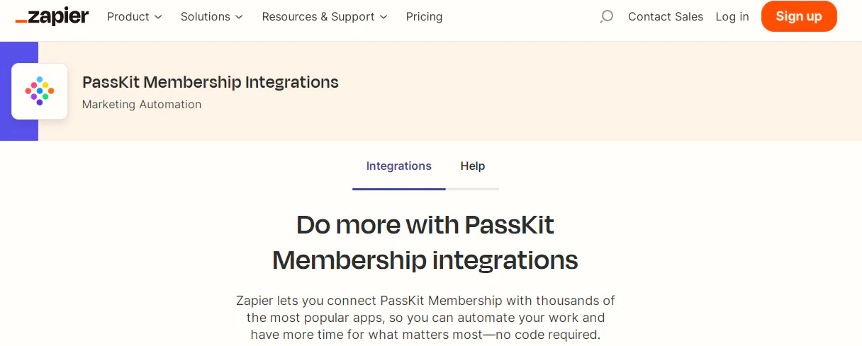 Zapier automation for membership programs