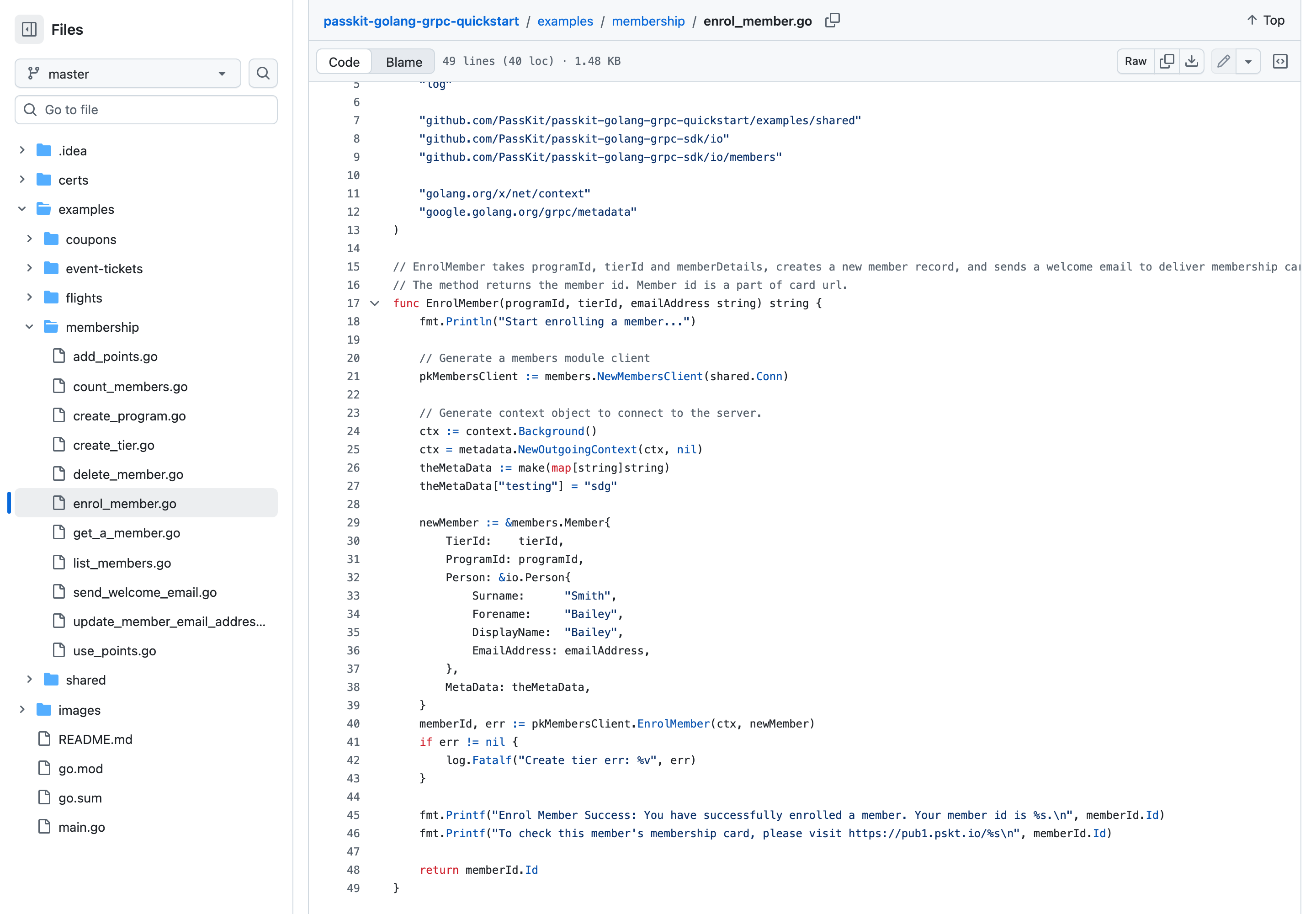 PassKit
GitHub Go membership enrolment example