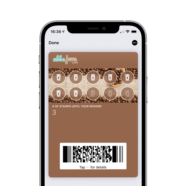 Digital Stamp Card in Apple Wallet