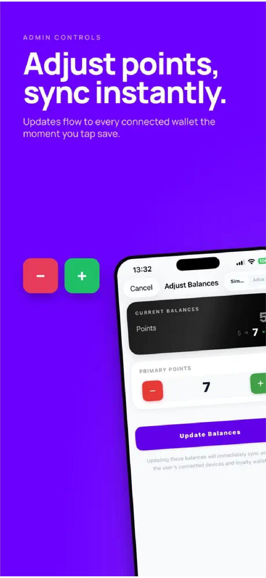 The PassReader mobile app showing a pass update synced instantly.