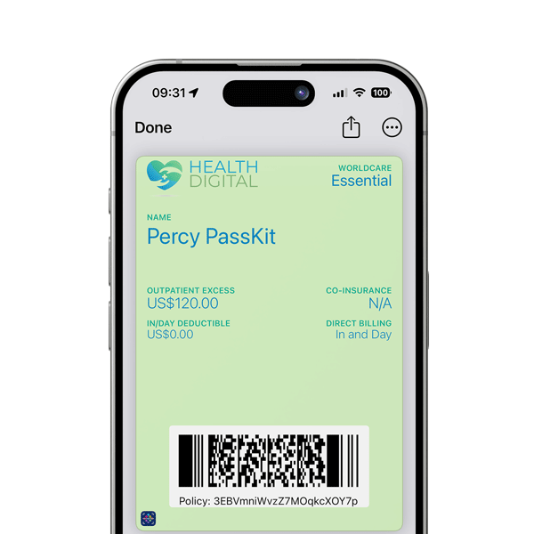 Policy Pass in Apple Wallet