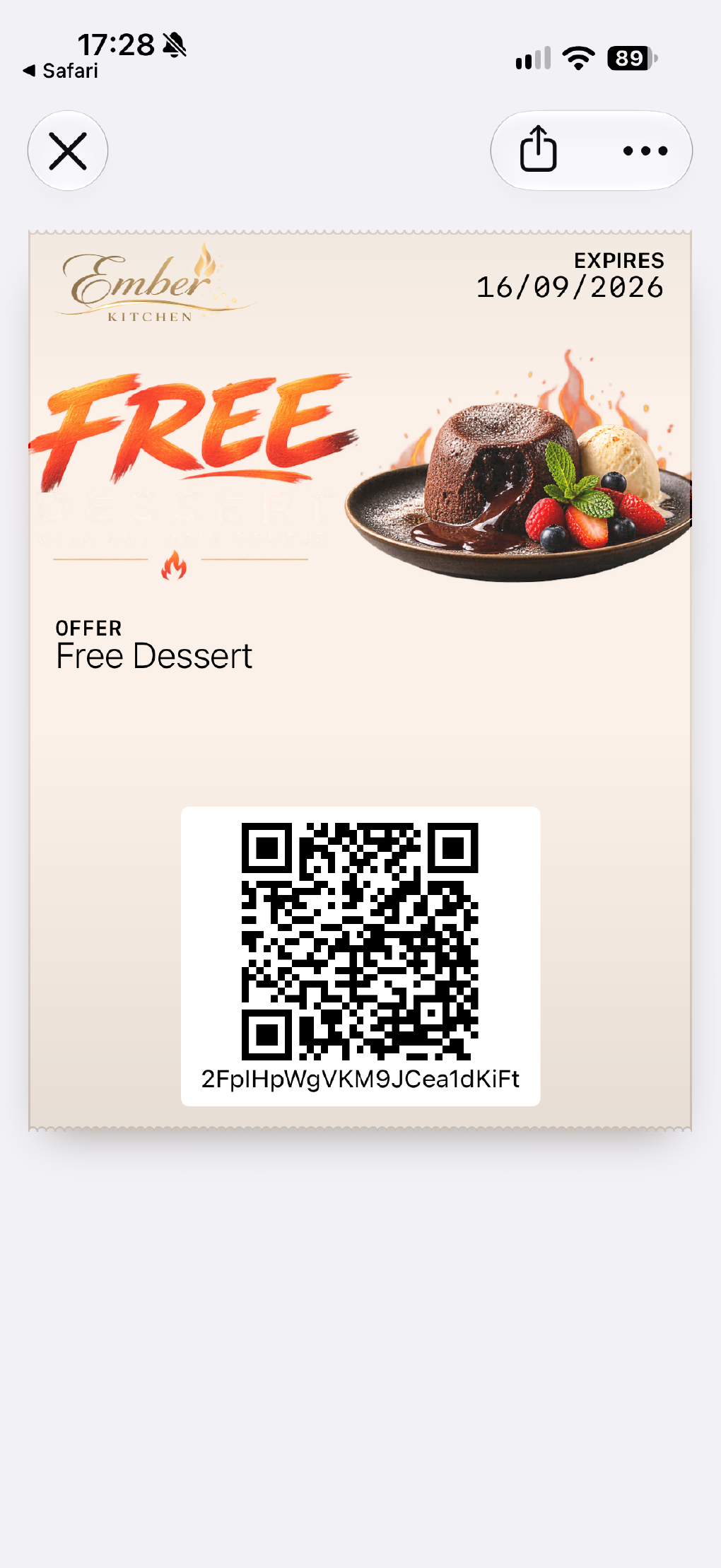 A pass available in Apple Wallet without a separate app.